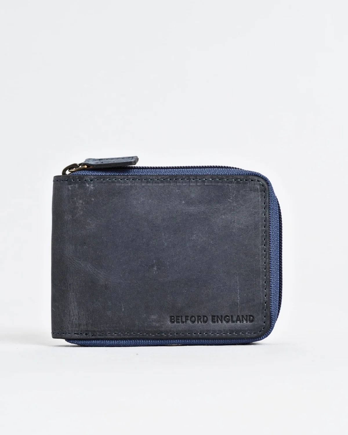 Tokyo Men’s Original Leather Zipper Wallet (Rugged Blue) Tokyo Men’s Original Leather Zipper Wallet (Rugged Blue)