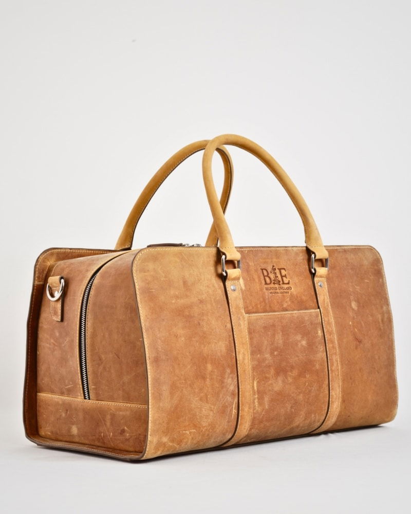 Elite Traveller - Original Leather Travel Bag (Rugged Tan)
