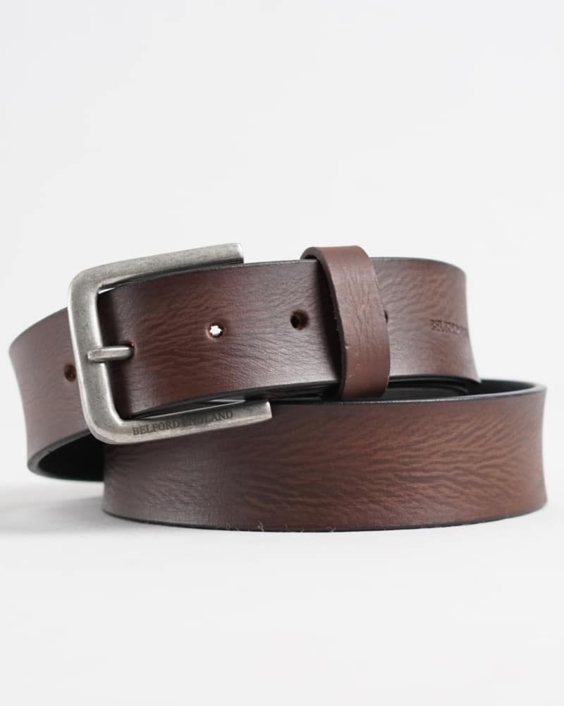 Frankfurt - Men's Original Leather Belt  (Brown)